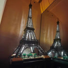 Eiffel Tower building blocks in packaging, top view