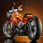 Tycole Motorcycle Model Building Block Set showcasing assembled motorcycle