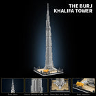 Lifestyle shot of the Dubai Burj Khalifa puzzle displayed on a shelf