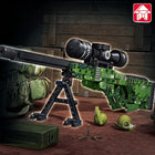 Close-up of the 98K Building Blocks Gun Model highlighting the brick details