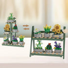 Close-up of vibrant flowers in the bouquet set showcasing detailed design.