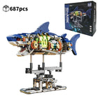 Close-up of HUATEC Mechanical Sea Animals Building Blocks showcasing details