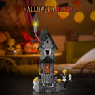Side view of the Nightmare Before Christmas Ghost Skeleton Hut building blocks set.