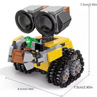 Detailed view of the robot model's assembly parts and structure.