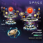 Detailed view of the assembly instructions for the solar system model