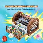 Side view of the AREA-X Krusty Krab building set showing the pull-out design.