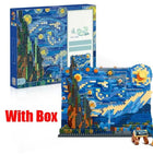 Kanagawa surfing puzzle angled view emphasizing block compatibility