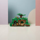 Detailed view of the building blocks used in the Shire Castle Hobbit House model.