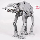 Hot Toys AT-AT model with blocks arranged, angled view