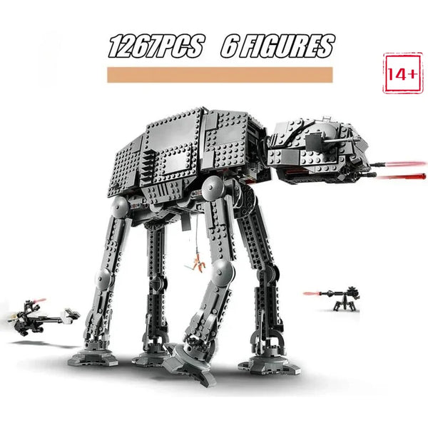 MOC Hot Toys AT-AT Building Blocks Model - 1200+ Pieces