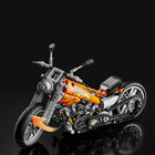 Tycole Motorcycle Model Building Block Set with close-up of ABS plastic material
