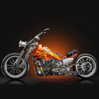 Tycole Motorcycle Model Building Block Set highlighting self-locking bricks