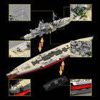 Detailed view of the assembly instructions for the MOQIDODO Bismarck Battleship