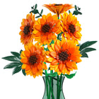 Close-up of the assembled Building Block Flower Set showcasing vibrant colors