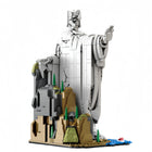 Top view of the building block toy set highlighting its design.