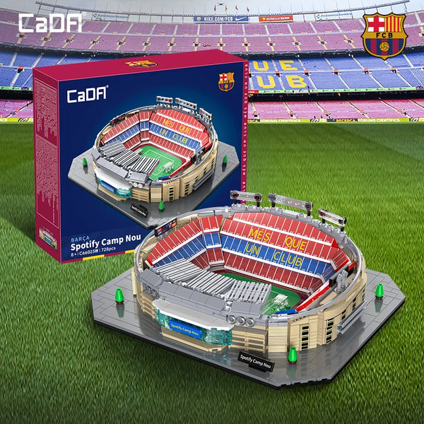 CaDA Camp Nou Stadium building block set front view