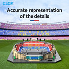 CaDA Camp Nou Stadium building block set packaging view