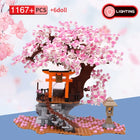Close-up of Kacuu Sakura Inari Shrine Building Blocks showcasing architectural details