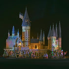 Hot Toys Magical Movie School Castle Building Blocks assembled model in a bright setting