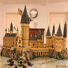 Hot Toys Magical Movie School Castle Building Blocks side view showcasing detailed architecture