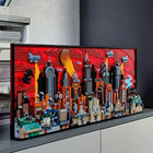 MOC Gotham City Building Block Wall Decor Toy highlighting small building blocks arrangement