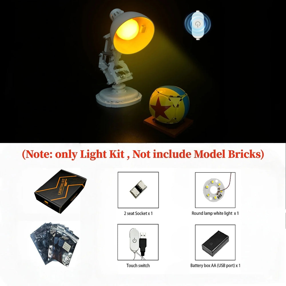 LYBMTWF LED light set in a lifestyle setup with building blocks