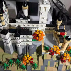 Side view of the castle building blocks set showcasing its design.
