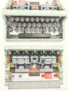 Front view of the building block set showcasing various pieces.