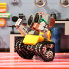 Back view of the robot model displaying its collectible features.