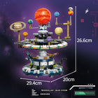 Front view of the completed Rotating Solar System Building Blocks set