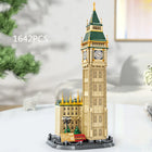 Close-up of the Big Ben building block model showcasing intricate details